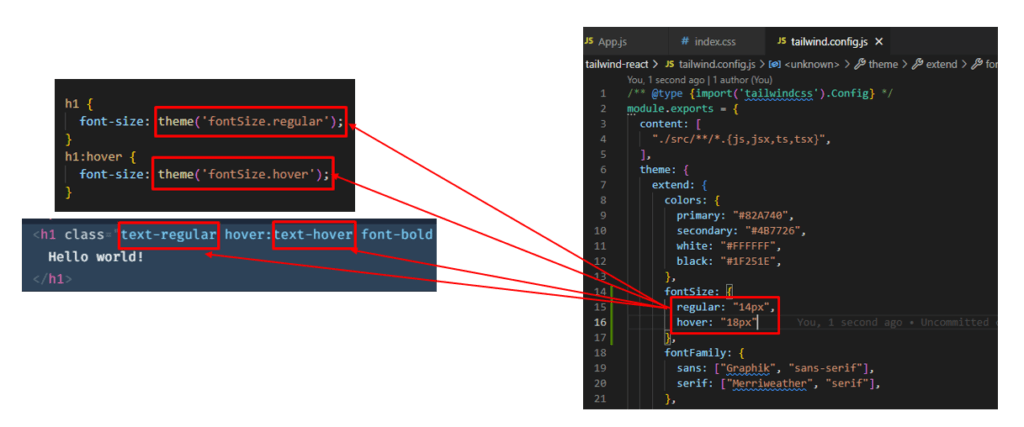 cấu hình cho theme trong tailwind.config.js